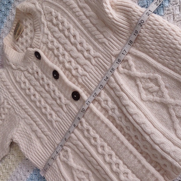 Kilronan Knitwear Medium Fisherman Knit Button Front Sweater - Picture 8 of 16